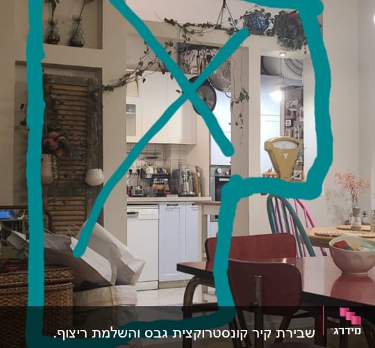שקיות נייר וארגזים על רצפת עץ ליד שולחן